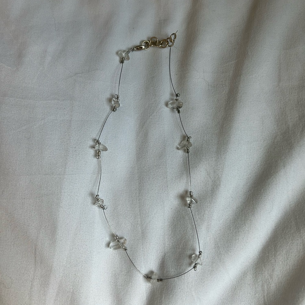 Handmade crystal choker